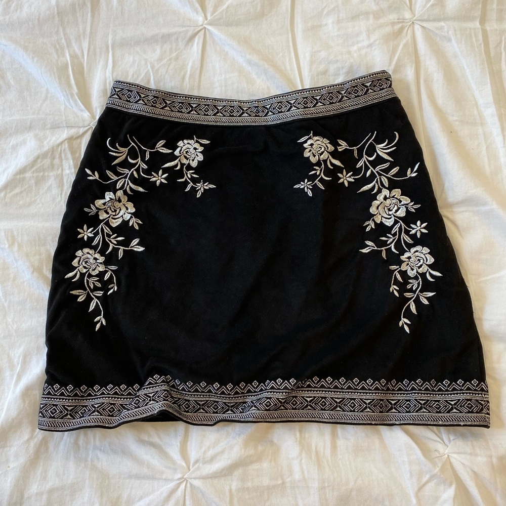 Oriental style mini skirt